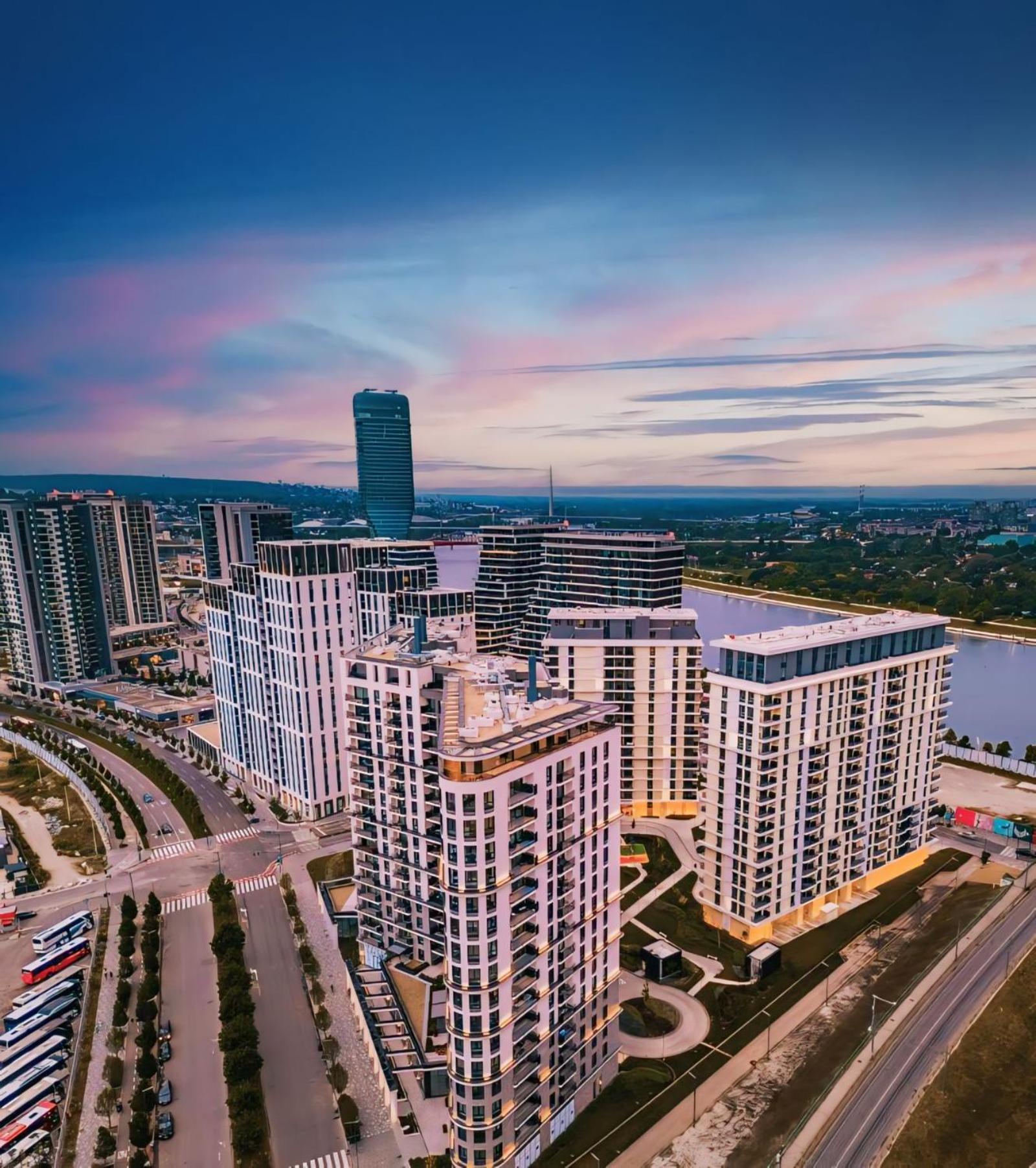 Belgrade Waterfront 16Th Fl Lux Apt. W/ City View 外观 照片